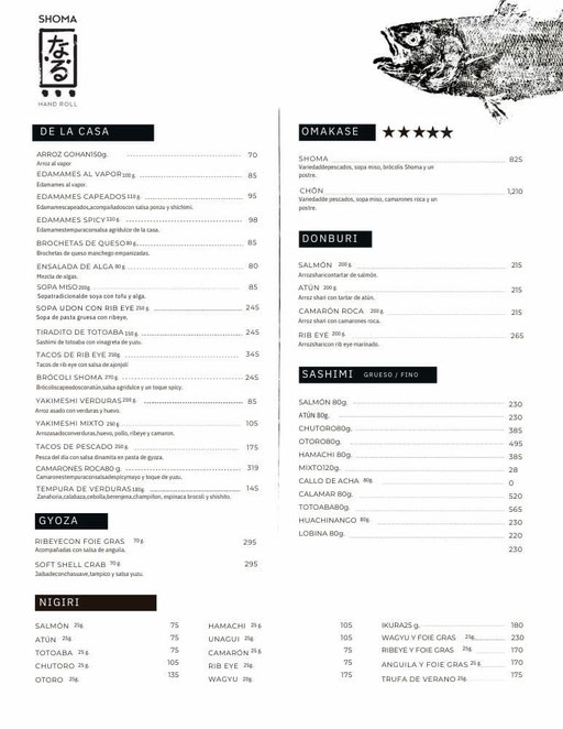 shoma, shoma hand roll, shoma sushi, restaurantes japoneses en cdmx, restaurantes de sushi en cdmx, sushi en cdmx, restaurantes japoneses en mexico, desayunos en cdmx, japaneses rest in mexico city, sushi in mexico city