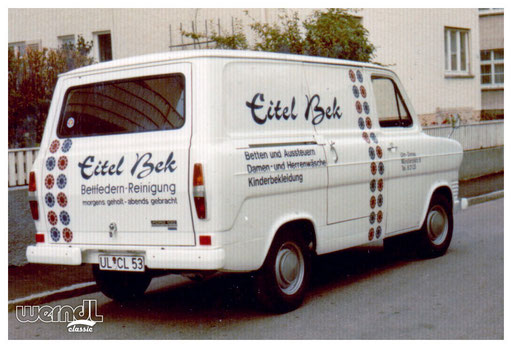 Fahrzeugbeschriftung der Firma Eitel Bek.