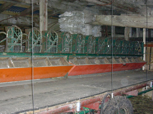 quai de traite à l'interieur