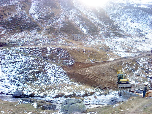 Travaux du pont et de la piste - 2010