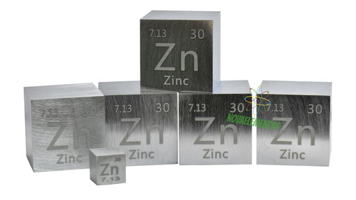zinc density cube, zinc metal cube, zinc metal, nova elements zinc, zinc metal for element collection, 1 inch zinc cube, 25.4mm zinc cube for sale