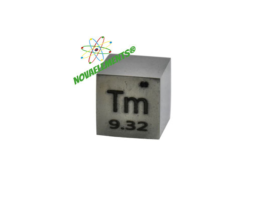 thulium density cube, thulium metal cube, thulium metal, nova elements thulium, thulium metal for element collection, thulium cubes, thulium metal