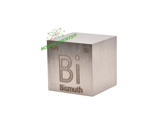 bismuth density cube, bismuth metal cube, bismuth metal, nova elements bismuth, bismuth for element collection, 1 inch bismuth cube, 25.4mm bismuth cube