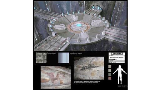 Mon Cala City Umgebung Illustration 