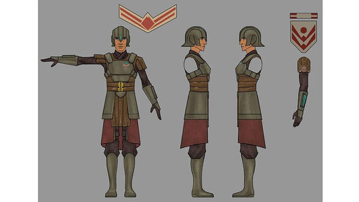 Onderon Königliche Wache / Charakter, Design, Illustration von Will Nichols und Randy Bantog.