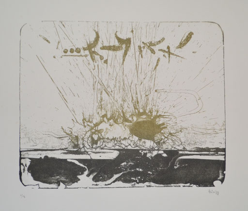 Moutier Jura 1974 lithographie 56x38cm 1974
