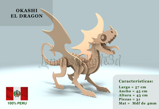 Dragón Okashi - Costo: s/40