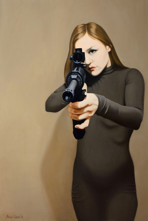 Shot, 2016, 150/100 cm, oil on canvas (private collection)
