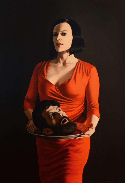 Salome, 2021, 160/110 cm, oil on canvas (bene Stiftung Collection)