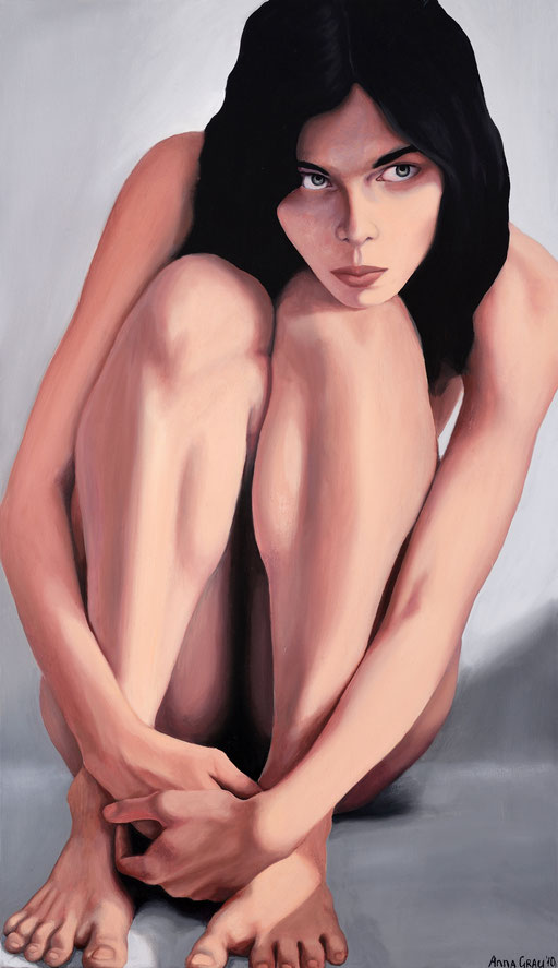 Caught 1, 2010, 70/120 cm, oil on canvas (private collection)