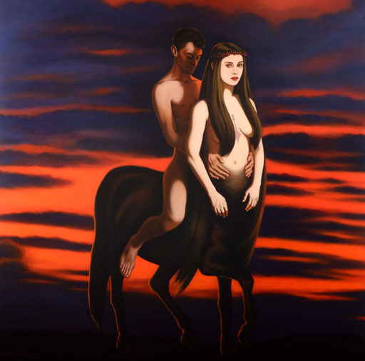 Centaura, 2025, 150/150 cm, oil on canvas