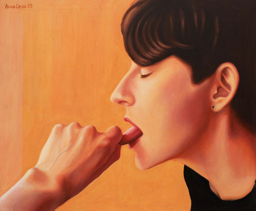 Communicating 3, 2009, 90/110 cm, oil on canvas