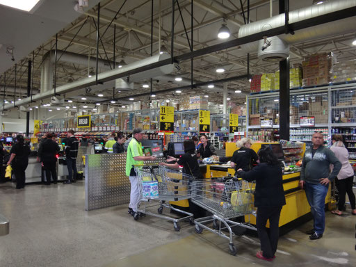 Illegales Foto vom Food-Baumarkt