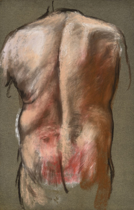 2013. 102 x 65 cm. Pastel sur papier marouflé sur toile.