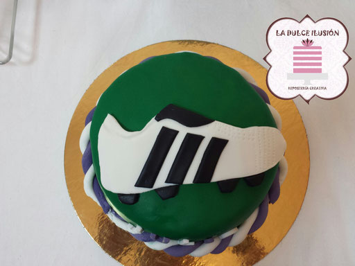TARTA FONDANT BOTA FUTBOL