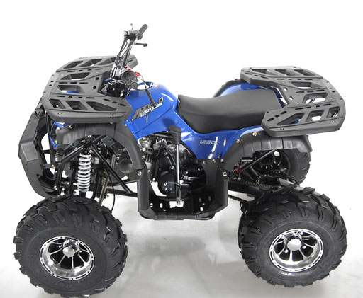 STRIKE 125CC AL ATV AUTOMATIC W/ REVERSE BLUE SIDE