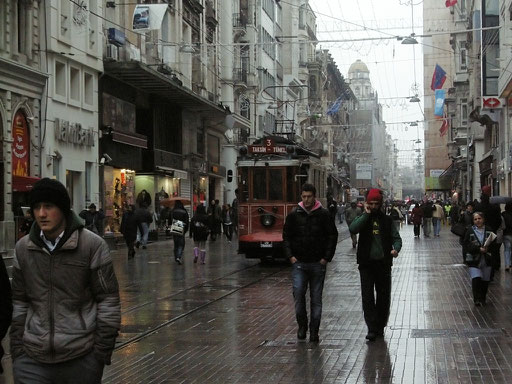 Beyoglu, historische Straßenbahn