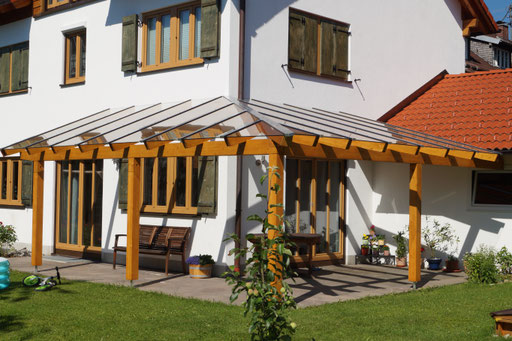 Glasdach - Terrassenüberdachung - Pergolaüberdachung - © Glaserei Allgäuer