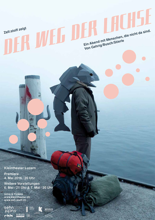 Plakat 3 Theater "Der Weg der Lachse"