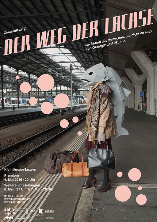Plakat 2 Theater "Der Weg der Lachse"