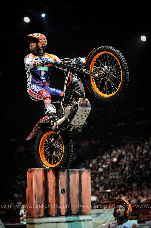 Takahisa Fujinami - Championnat du monde de Trial indoor Bercy 2012