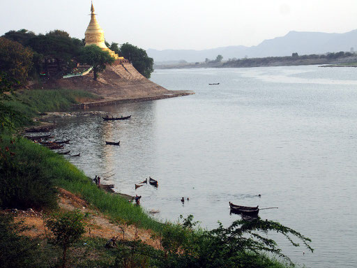 Abendstimmung - Erfrischung am Irrawaddy