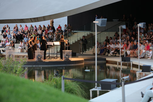  "QUINTETTE AQUILON" auf der Wasserbühne in der Autostadt - August 2015