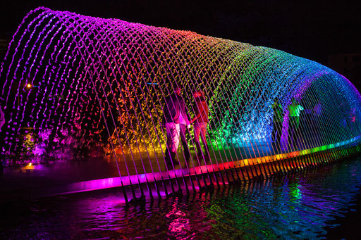 Wasserregenbogen im Rahmen des Sommerevents - August 2014