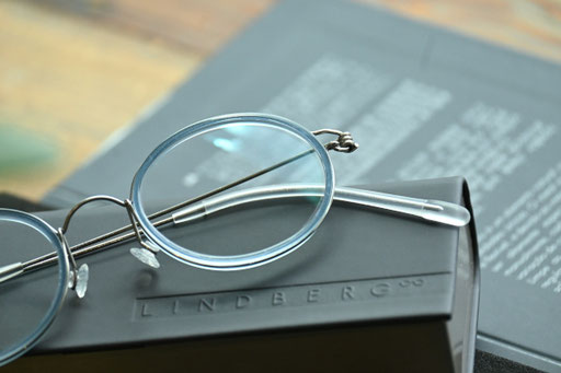 ◎フレーム：LINDBERG / RIM SKYE　◎レンズ：HOYA / 1.60薄型非球面レンズ
