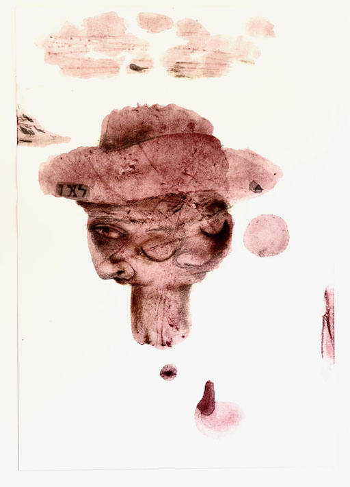 Not necessarily, 2024, Wasserfarbe und Bleistift auf Papier, 29 x 20 cm