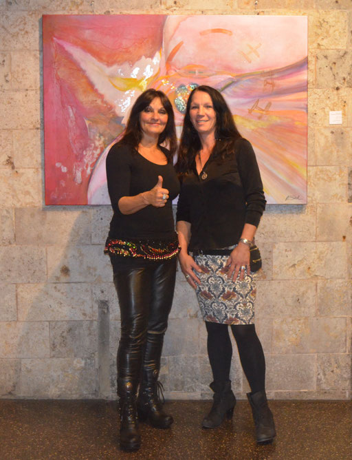 Lady Volcano zu Besuch bei meiner Ausstellung
