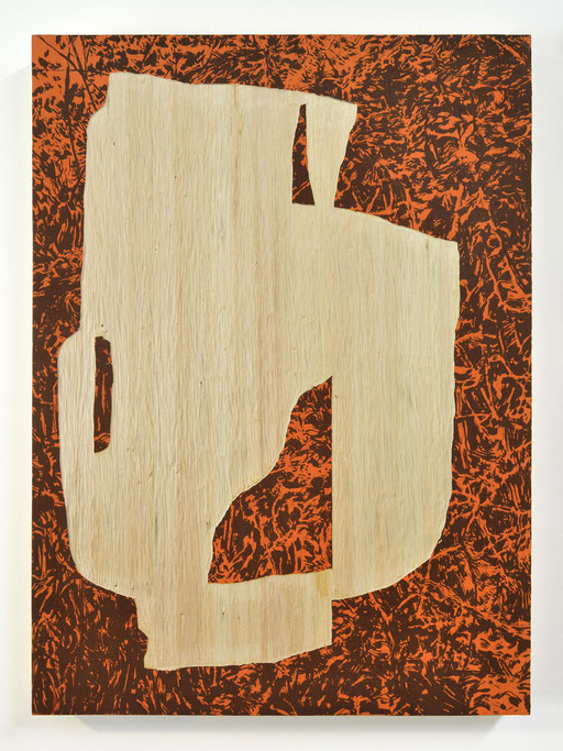 BALISE _ Sérigraphie et gravure sur bois (peuplier) _ 36x42cm