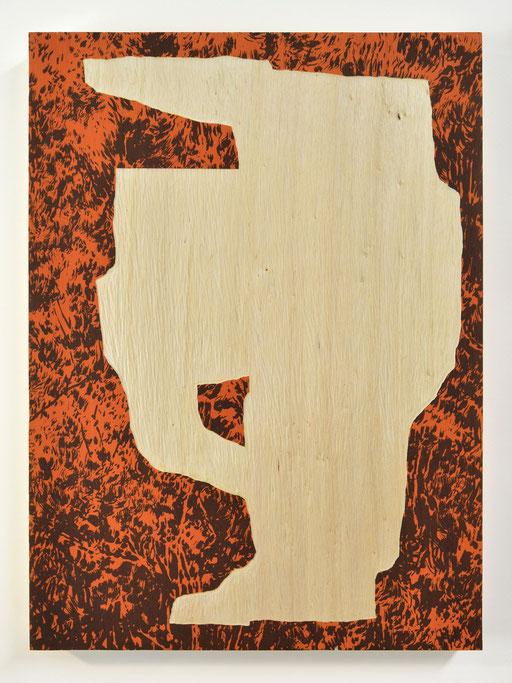 BALISE _ Sérigraphie et gravure sur bois (peuplier) _ 36x42cm