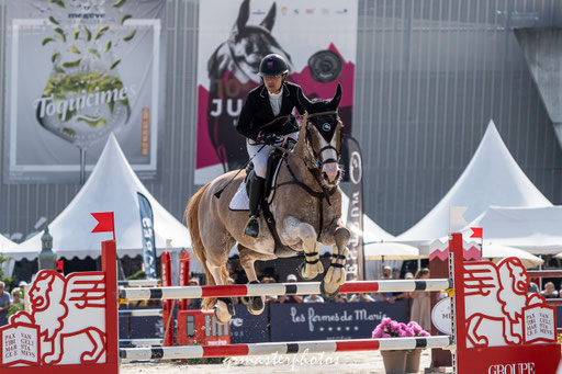 photo equin du Jumping International de Megeve