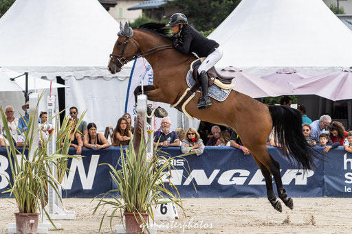 photo equin du Jumping International de Megeve