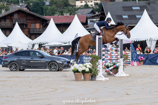 photo equin du Jumping International de Megeve