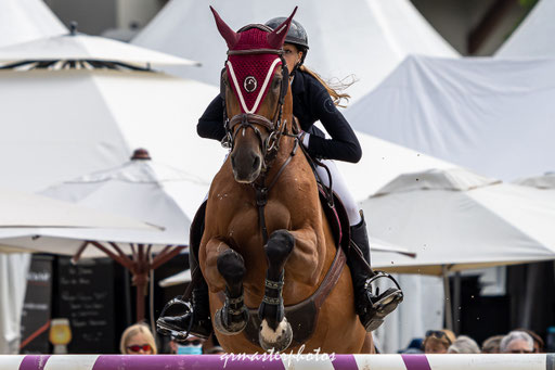 photo equin du Jumping International de Megeve