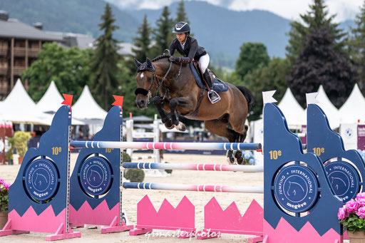 photo equin du Jumping International de Megeve 2021