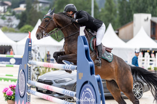 photo equin du Jumping International de Megeve 2021