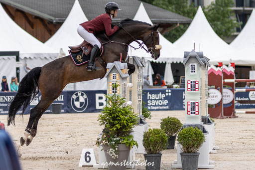 photo equin du Jumping International de Megeve