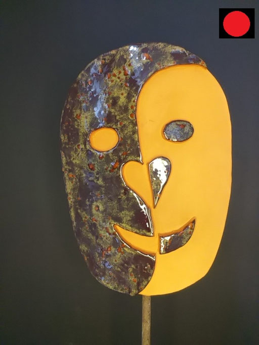 Rudi... "Vier ungleiche Brüder II" Keramik aus rotem Ton, teilweise glasiert, 25 cm hoch