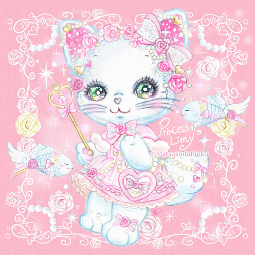 lolita白猫リミィちゃんとエンジェルフェアリーフィッシュちゃん  