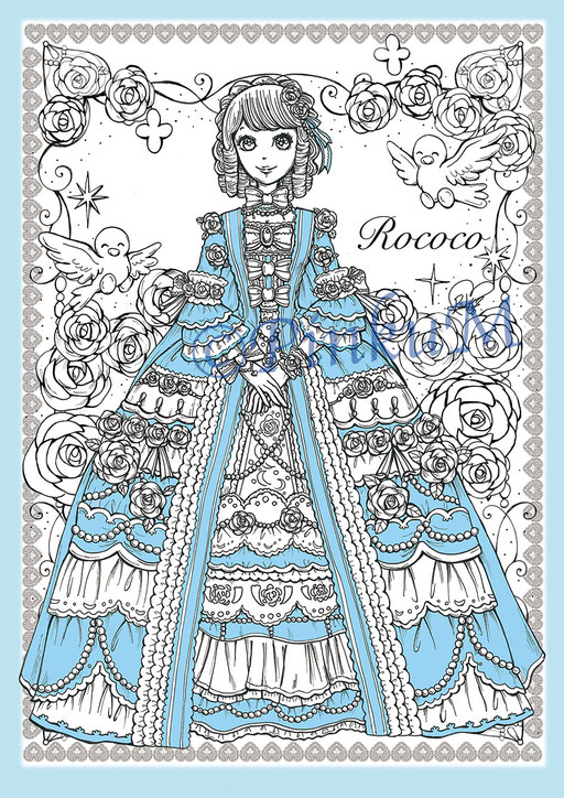 「Romantic Rococo Blue」