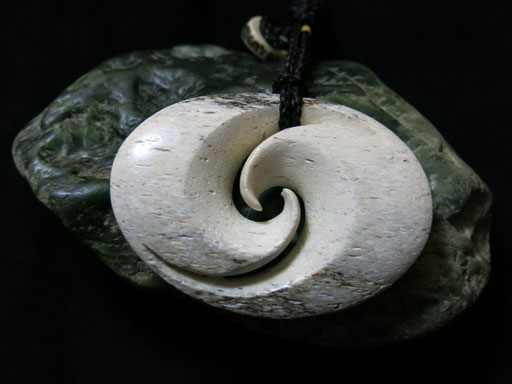 #25 Koru / Whale Bone /75mm / Sold