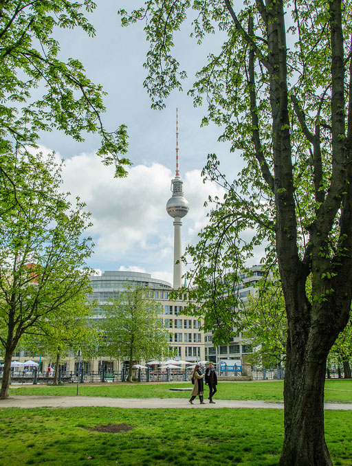 Blick zum Berliner Fernsehturm