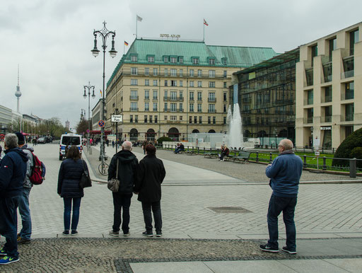 Blick auf das Hotel Adlon Kempinski eines der luxuriösesten und bekanntesten Hotels in Deutschland