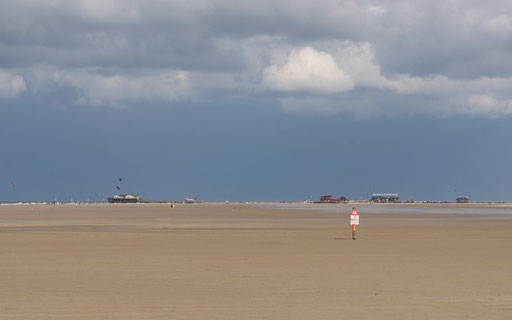 Blick auf den nördlichen Teil der Sandbank 