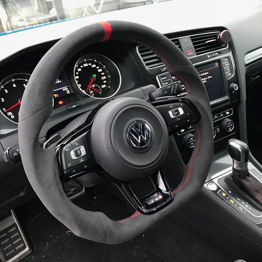 Lenkrad neu beziehen  VW Golf 7 GTI R GTD Carbon
