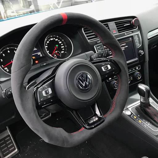 AB - Neues Carbon Leder Lenkrad im Golf 7 GTI VFL von