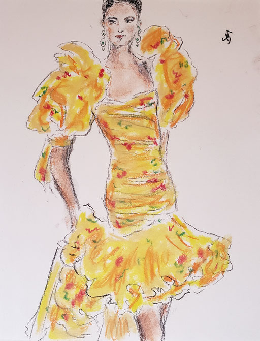 Ruffles in Yellow